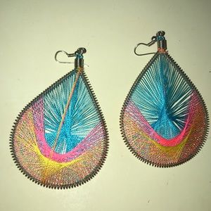 Multi-color statement LIGHT earrings